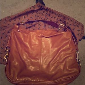 Rebecca Minkoff large brown leather hobo bag